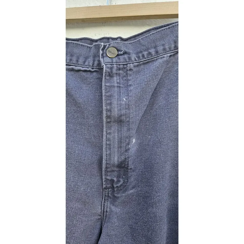 Carhartt Carpenter Jeans 42 X 30‎ Gray Dungaree Fit Denim Straight Leg Cotton